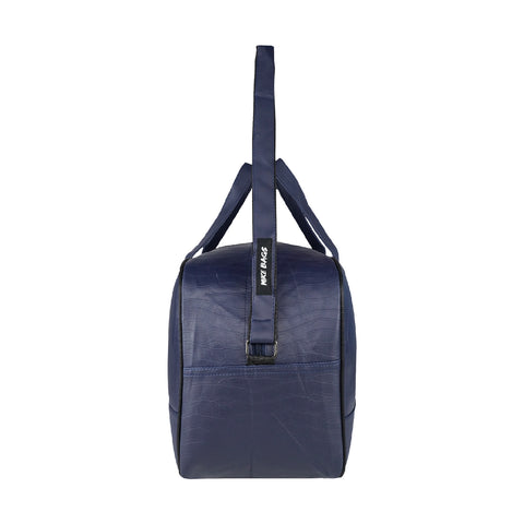 Image of Mike PU Leather 32L Fizz Duffle Bag - Blue