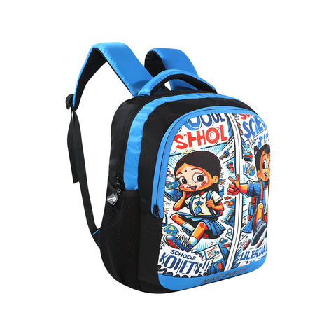 Image of Smily Kiddos - Licensed Chhota Bheem Preschool Backpack I -Blue