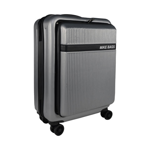 Image of Mike Nova Hard Case Trolley Bag - Silver