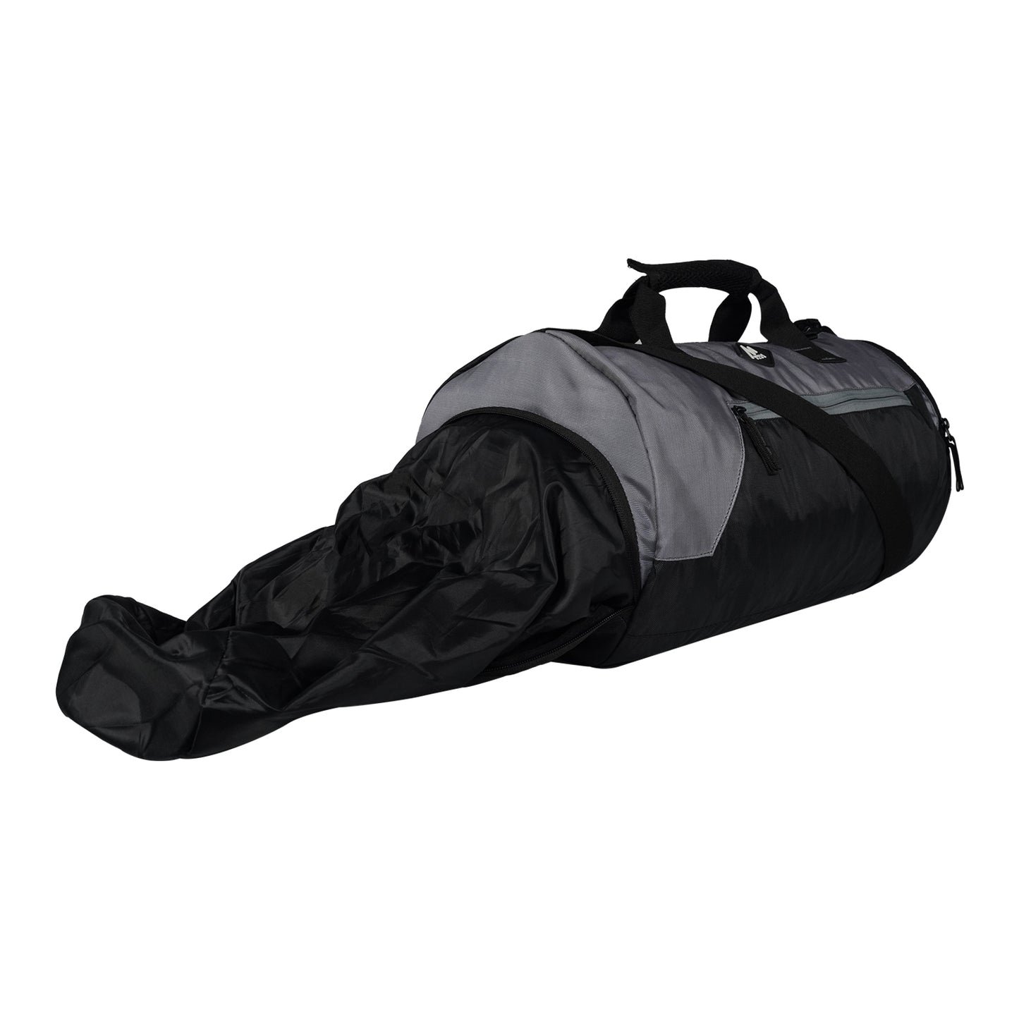 Mike Fit Gear Gym Bag with Shoe Compartment - Grey & Black