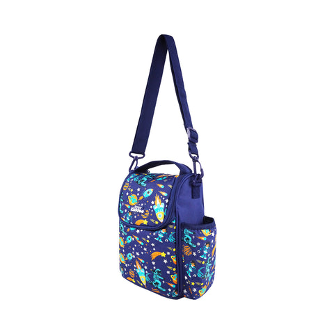 Image of Space Astronaut Strap Lunch Bag V3 |Lunch Bag for Kids | Durable, Spacious & Trendy Blue