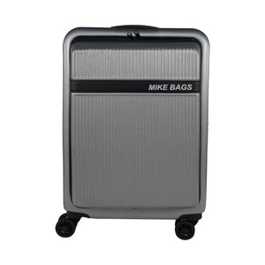 Mike Nova Hard Case Trolley Bag - Silver