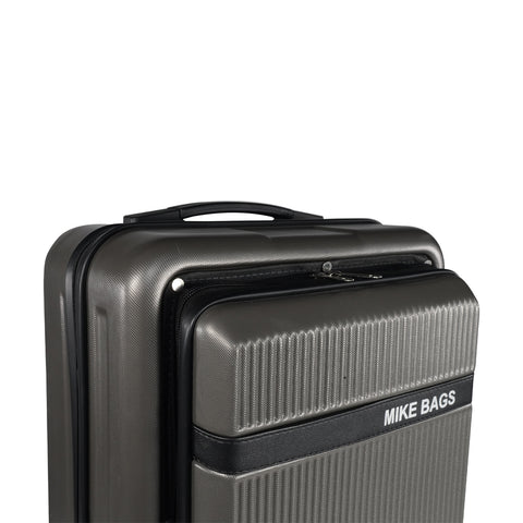 Image of Mike Nova Hard Case Trolley Bag - Grey