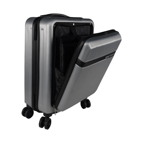 Image of Mike Nova Hard Case Trolley Bag - Silver