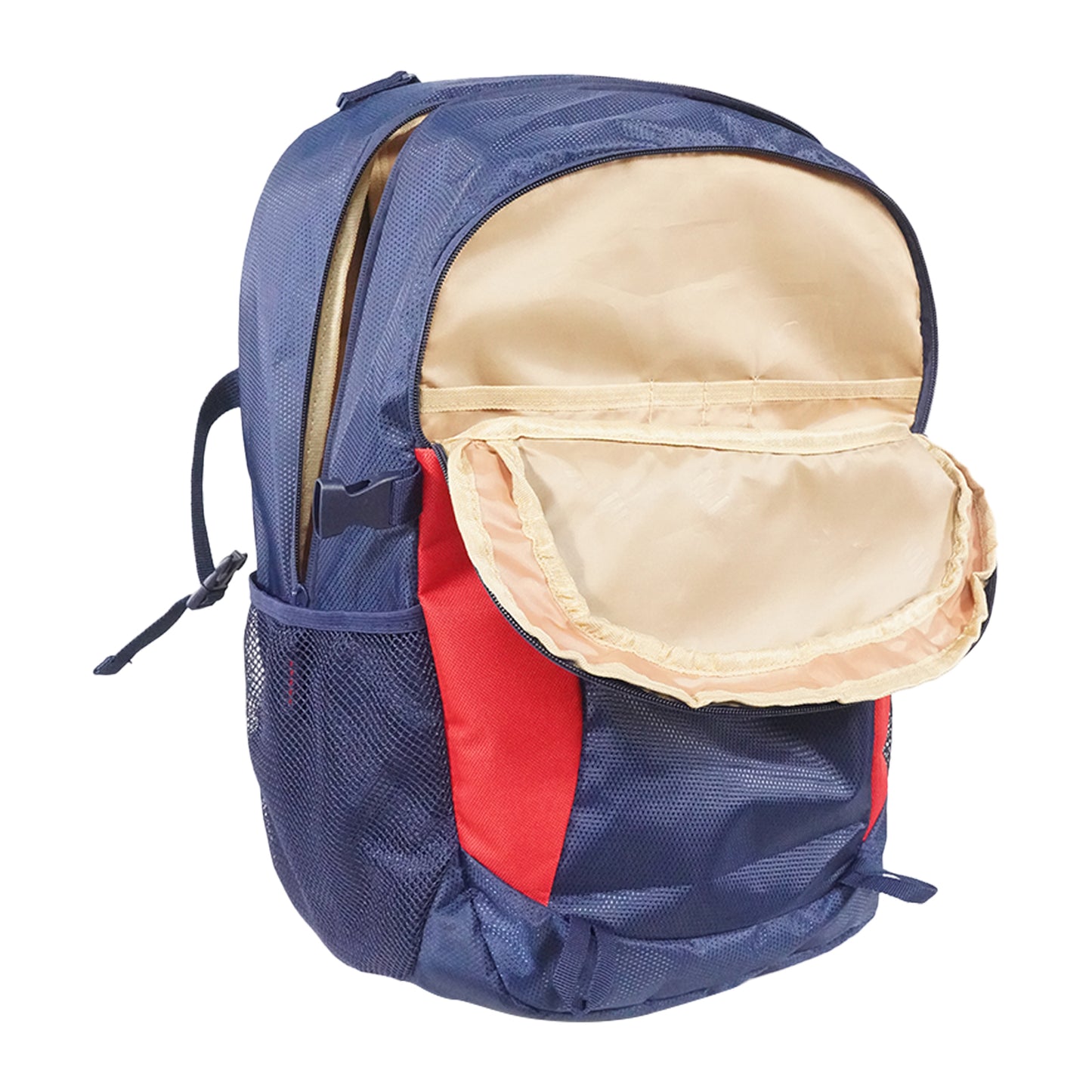 Mike Urban Trek  Laptop Backpack with Rain Cover - Navy Blue