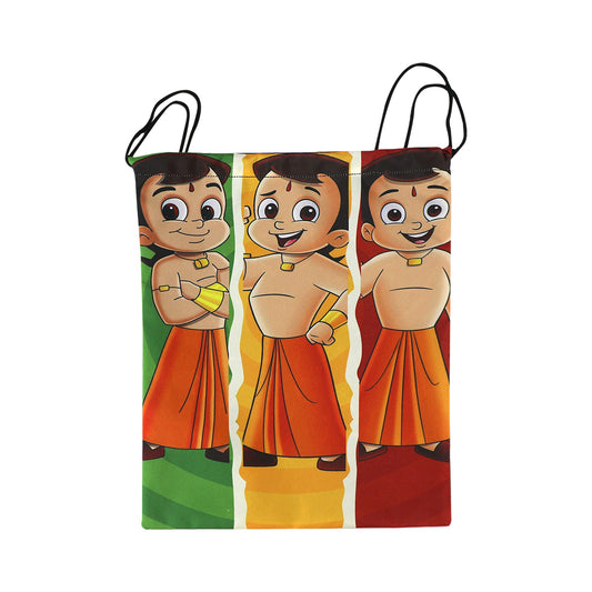 Smily Kiddos Chhota Bheem String Bag | Kids Drawstring Bag | 17x14x0 inches | Multi-Color