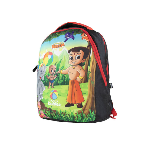 Image of Smily Kiddos - Licensed Chhota Bheem Junior Backpack 2 - Red & Black