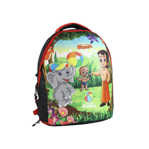 Image of Smily Kiddos - Licensed Chhota Bheem Junior Backpack 2 - Red & Black