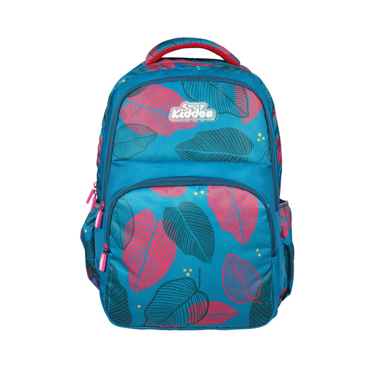 Smily Kiddos Rio Laptop Backpack -Indigo | Stylish Leaf Print | 19 inch School & College Bag (Copy)