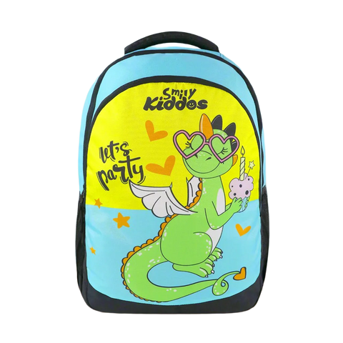 Image of Smily Kiddos 29 Ltrs Junior School Bag  - Party Dragon-Yellow LxWxH :45 X 33 X 20 CM