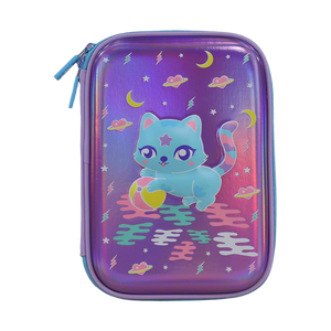 Smily Kiddos Single Compartment pencil case v2 Kitty Theme Purple