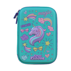 Smily Kiddos Single Compartment pencil case v2 unicorn theme green