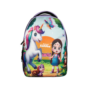 Smily Kiddos - Licensed Chhota Bheem Chutki Junior Backpack 2 -  Purple