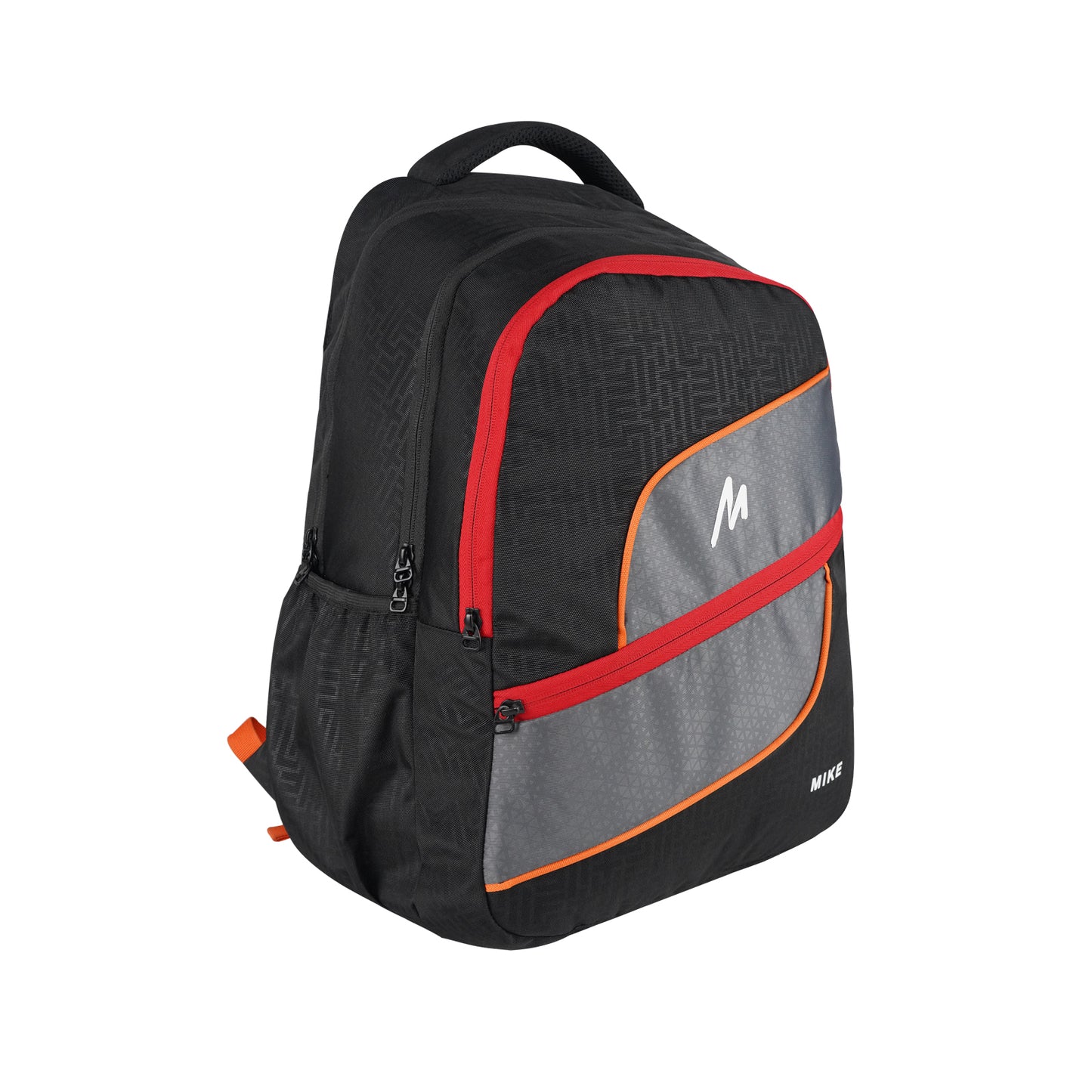 Mike Elemental Laptop Backpack - Black & Orange