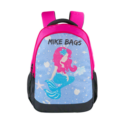 Image of Mike Junior Backpack Mermaid Theme - Dark Pink