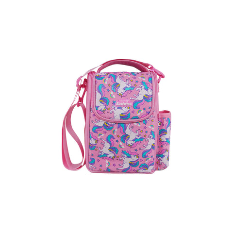Image of Sky Unicorn Strap Lunch Bag V3 | Lunch Bag for Kids | Durable, Spacious & Trendy Pink