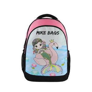 Mike Junior Backpack Mermaid Flamingo - Light Pink