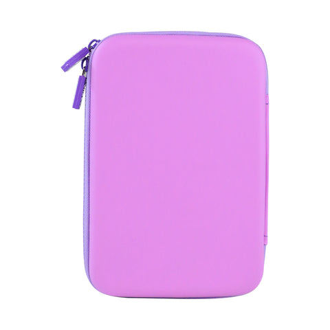 Image of Smily Kiddos Single compartment eva pencil case - Bull Dog Purple