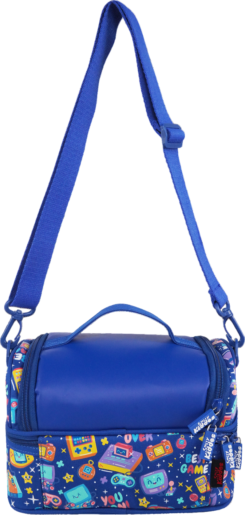 Double Decker Lunch Bag V3 | Gamer Theme | Spacious Lunch Tote for Kids - Blue