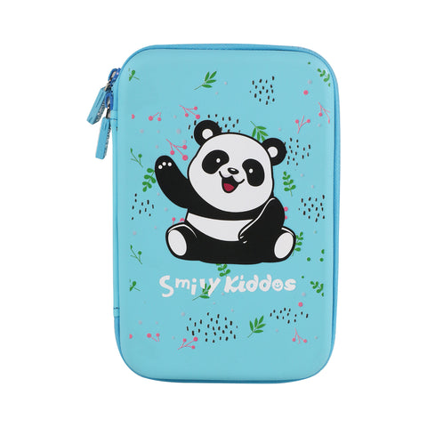 Image of Smily Kiddos Single Compartment Eva Pencil Happy Panda - Light Blue