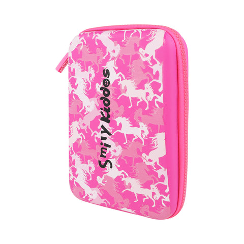 Image of Smily Kiddos Single Compartment Eva Pencil Unicorn Herd - Pink