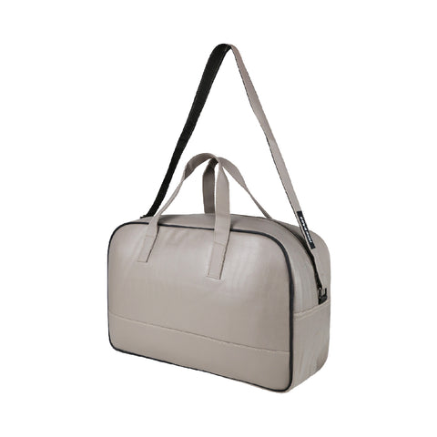 Image of Mike PU Leather 32L Fizz Duffle Bag - Grey