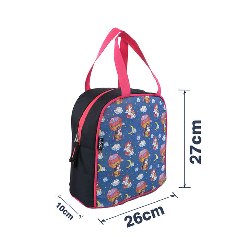 Smily kiddos joy lunch bag- Unicorn Theme - Teal Blue