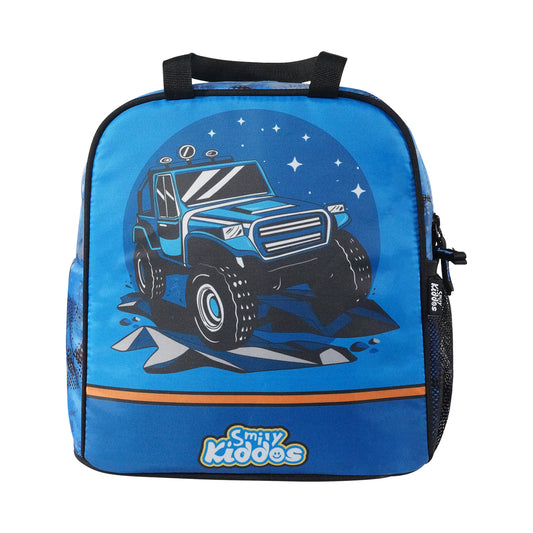 Smily Kiddos Senior Joy Lunch Bag - Trail - Blue front