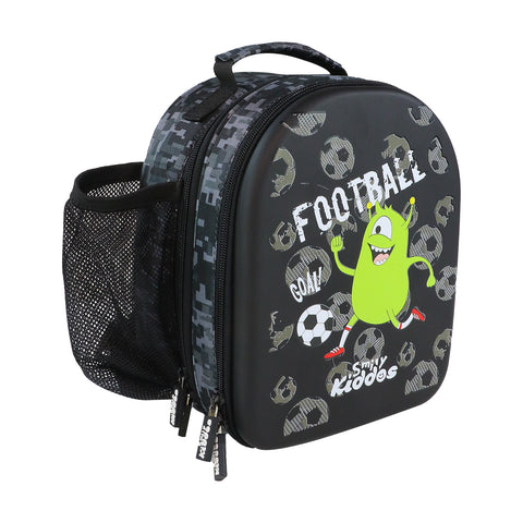 Image of Smily Kiddos Eva Pre School Backpack Alien Theme - Black