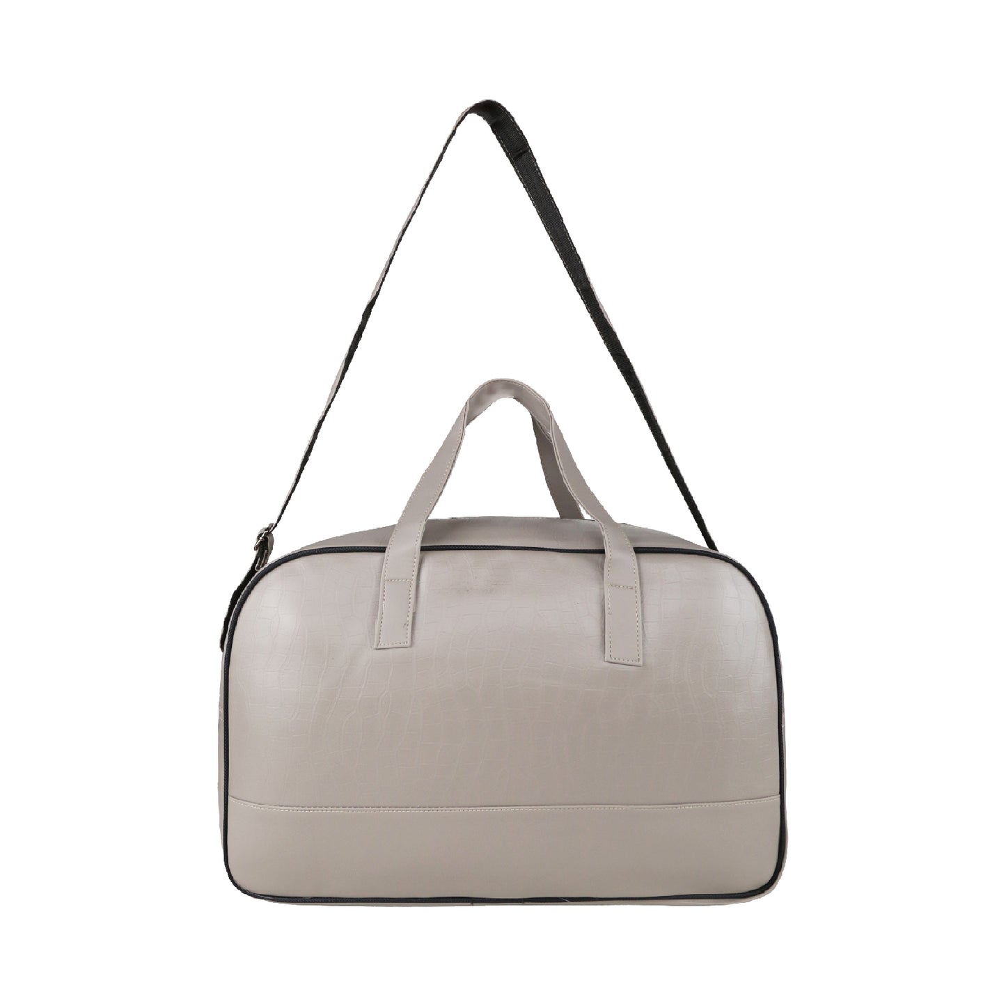 Mike PU Leather 32L Fizz Duffle Bag - Grey