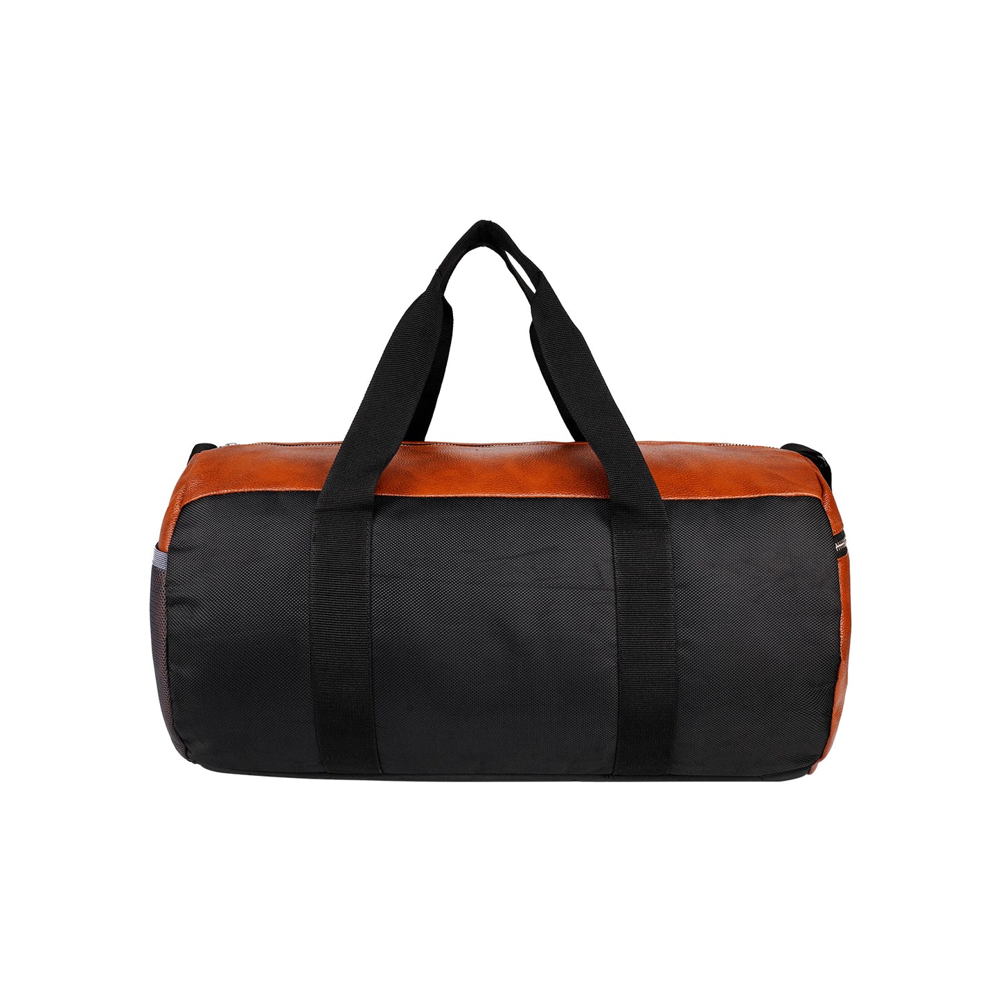 Mike Forge Leather Gym Bag - Tan & Black