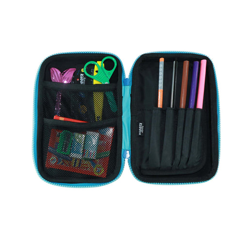 Image of Smily Kiddos Single Compartment Eva Pencil Unicorn Power- Light Blue