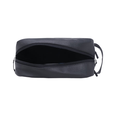 Image of Mike Leatherite Make Up Pouch-Black