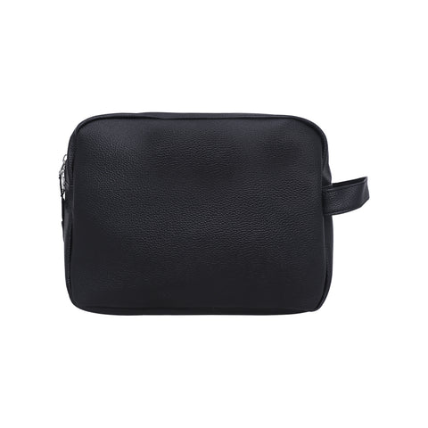 Image of Mike Leatherite Make Up Pouch-Black