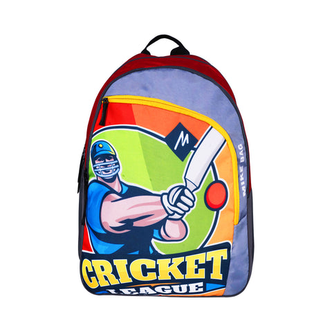 Image of Mike Spark School Backpack - Cricket Theme