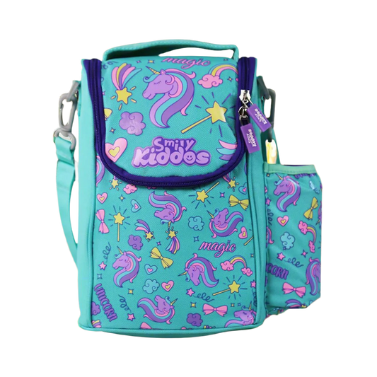 Smily Kiddos Strap Lunch Bag V2 Unicorn Theme Green