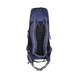 Mike 42L Mountain Peak Trekking Backpack - Navy Blue & Grey