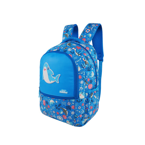 Image of Baby Shark Backpack (16L) | Lightweight & Durable Kid's School Bag | Spacious, Comfortable & Trendy Bag - Blue