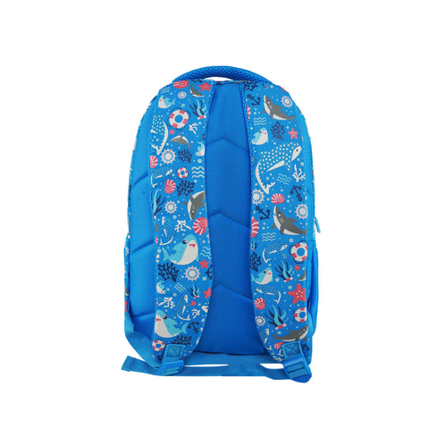 Image of Baby Shark Backpack (16L) | Lightweight & Durable Kid's School Bag | Spacious, Comfortable & Trendy Bag - Blue