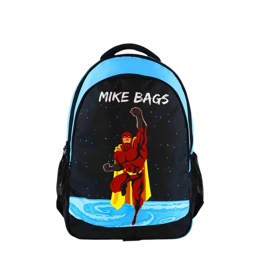 Mike Junior Backpack Super Hero Theme - Blue