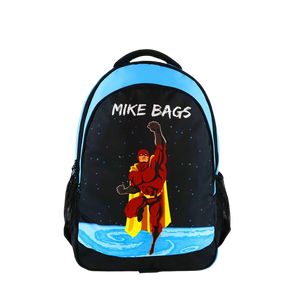 Mike Junior Backpack Super Hero Theme - Blue