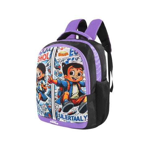 Image of Smily Kiddos - Licensed Chhota Bheem Preschool Backpack I - Purple