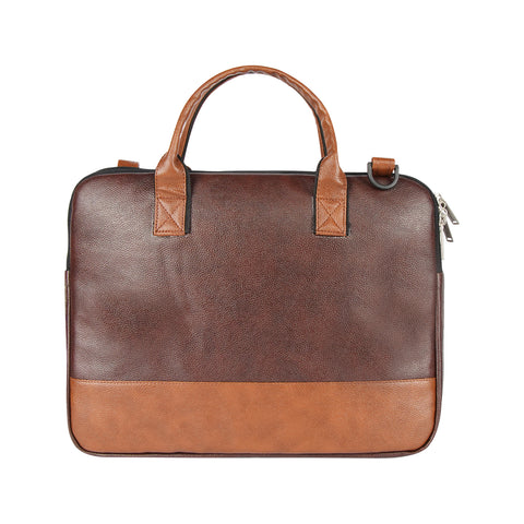 Image of Mike Executive File Bag- Brown & Tan