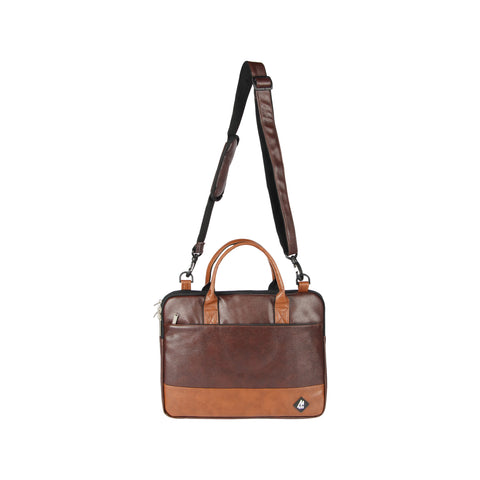 Image of Mike Executive File Bag- Brown & Tan