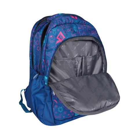 Image of Smily Kiddos Coco Backpack Blue | Stylish & Lightweight School Bag for Kids (16x12x9)