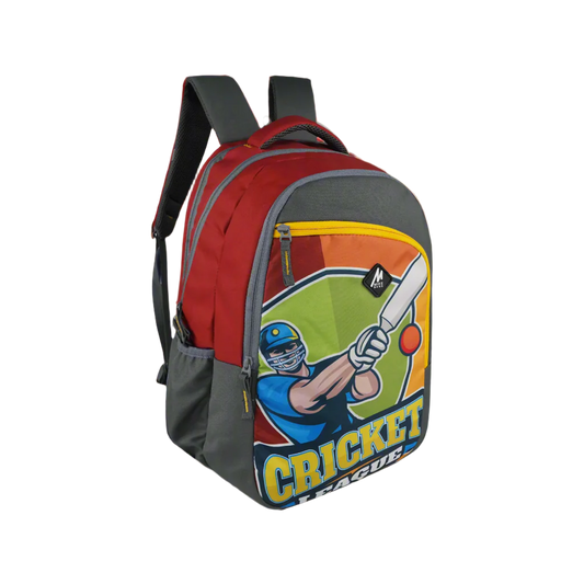 Mike Spark School Backpack - Cricket Theme