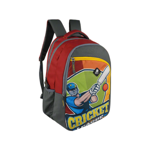 Mike Spark School Backpack - Cricket Theme