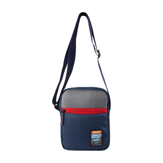 Mike Spectrum Sling Bag- Navy Blue & Grey