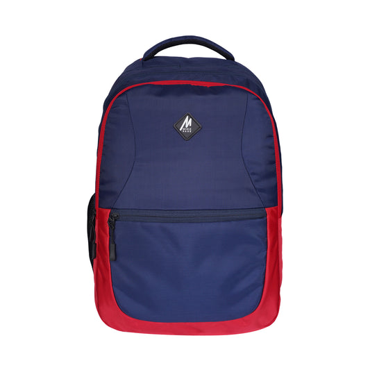Mike Crayon Plus Laptop Backpack - Red & Navy Blue
