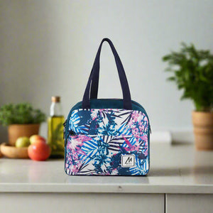 Mike Milano Lunch Bag-Pink & Indigo